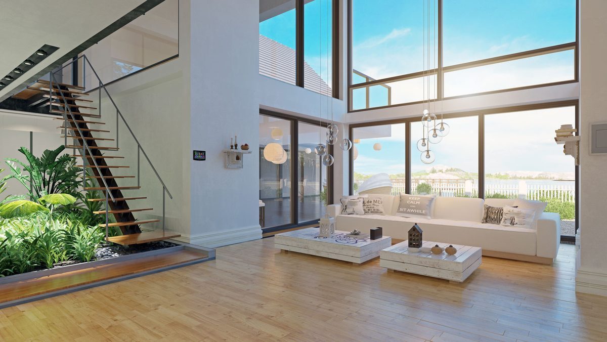 Wohnraum eines von Vastus Ltd. gebauten Hauses